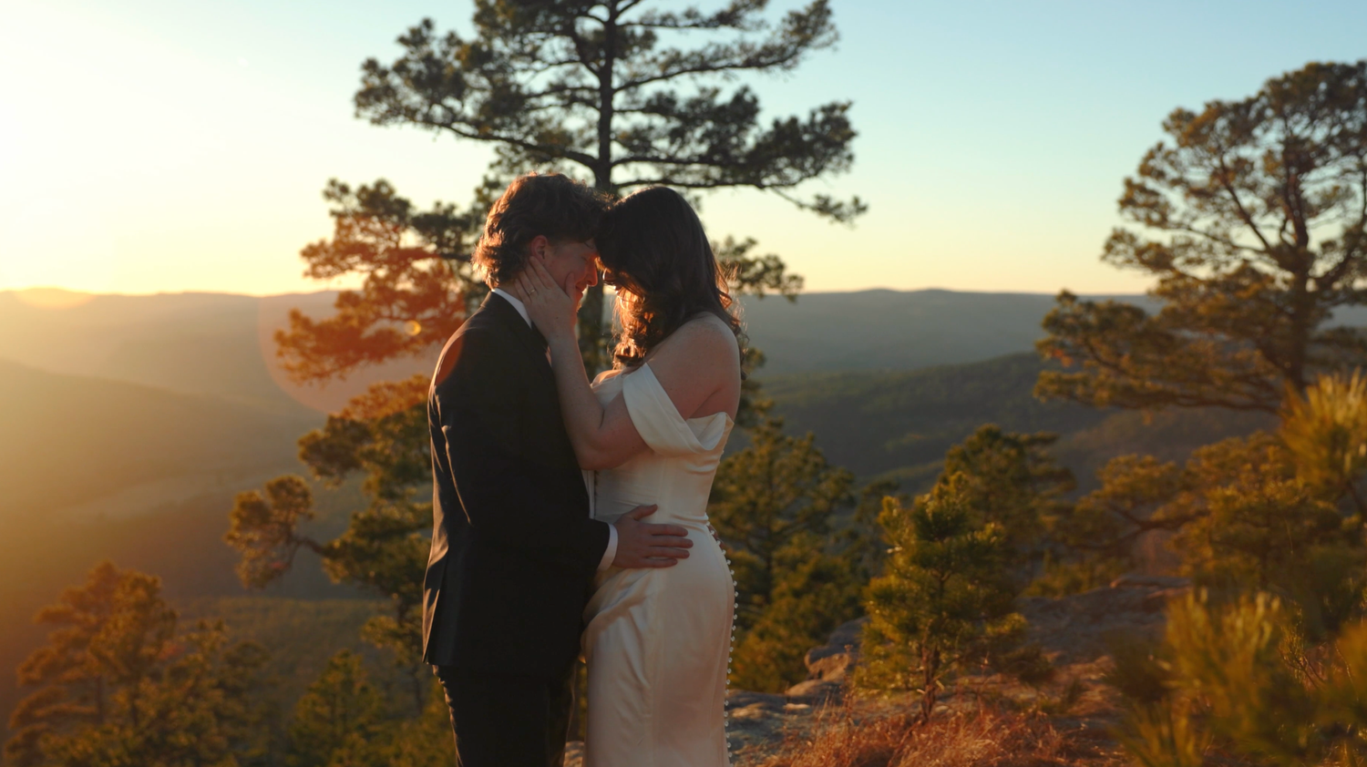Sunset elopement at The Arkansas Sphinx.