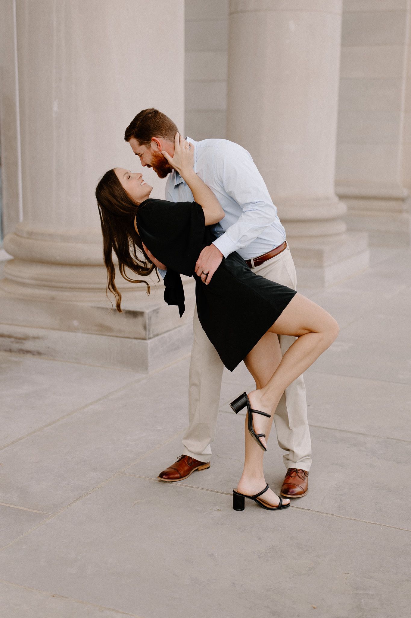Couples session at the Arkansas State Capital in Little Rock, Arkansas.