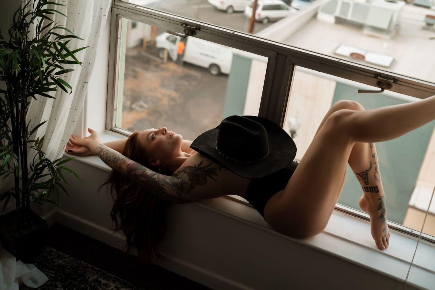 Cowgirl Boudoir studio photography