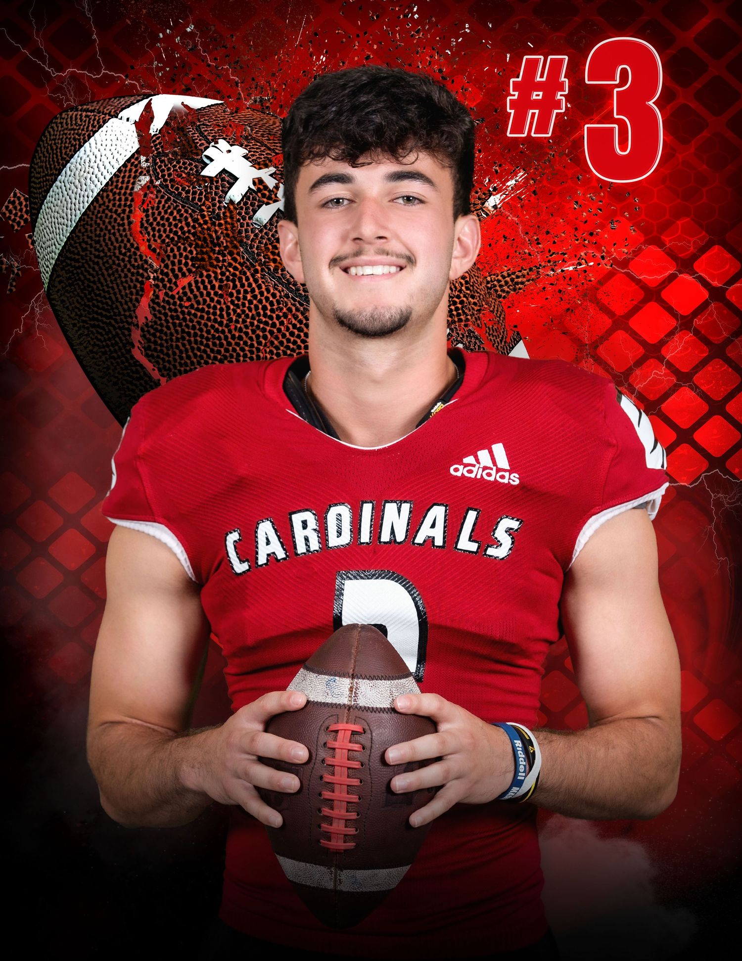 Cardinal Football - Sports Banner - Bridge City