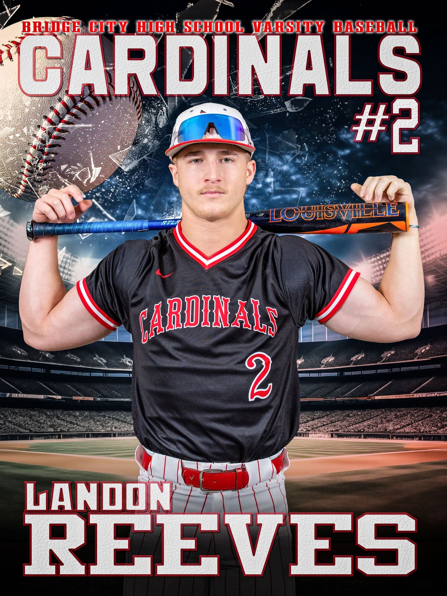 Cardinal Baseball Sports Banners