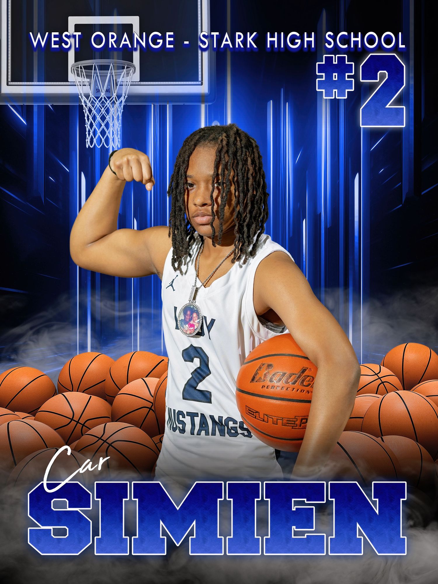 Mustangs Basketball Sports Banner