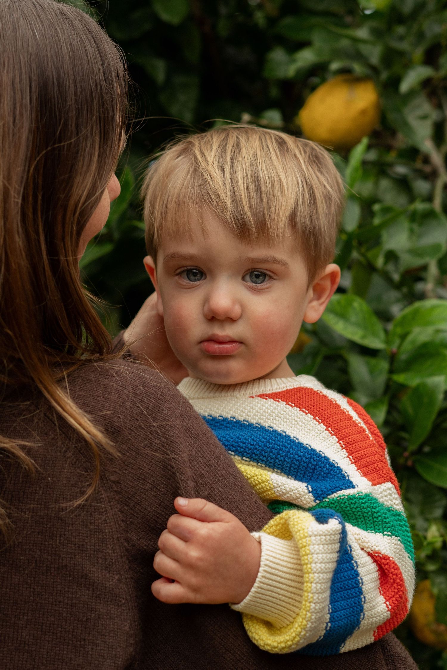 Candid moment captured outdoors.