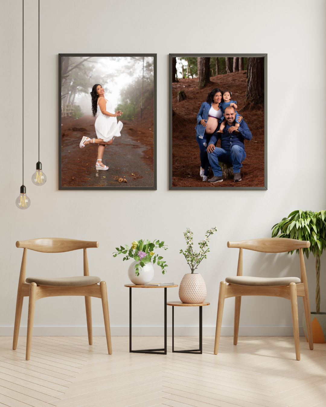 decoracion de hogar, cuadros en la sala, cuadros de familia, retarto familiar, wall art familiar