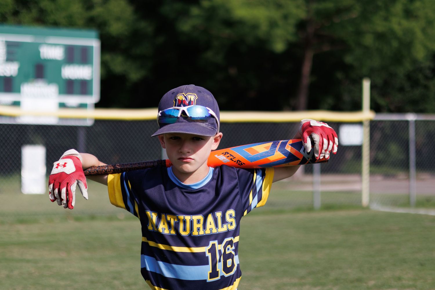 Youth Baseball player portrait