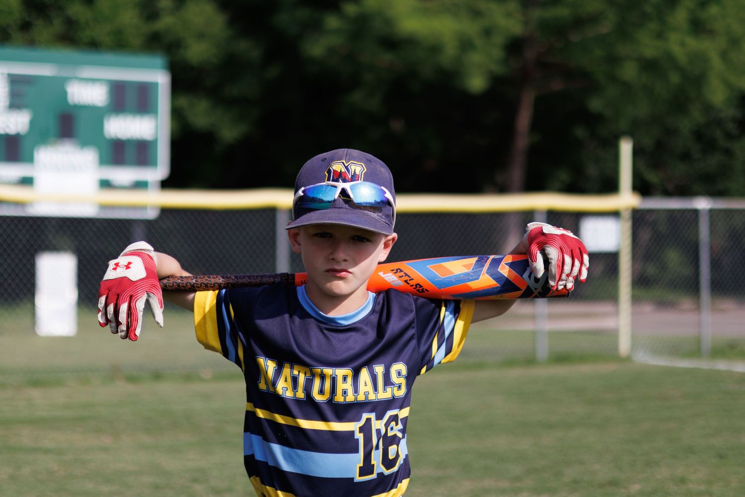 Youth Baseball player portrait