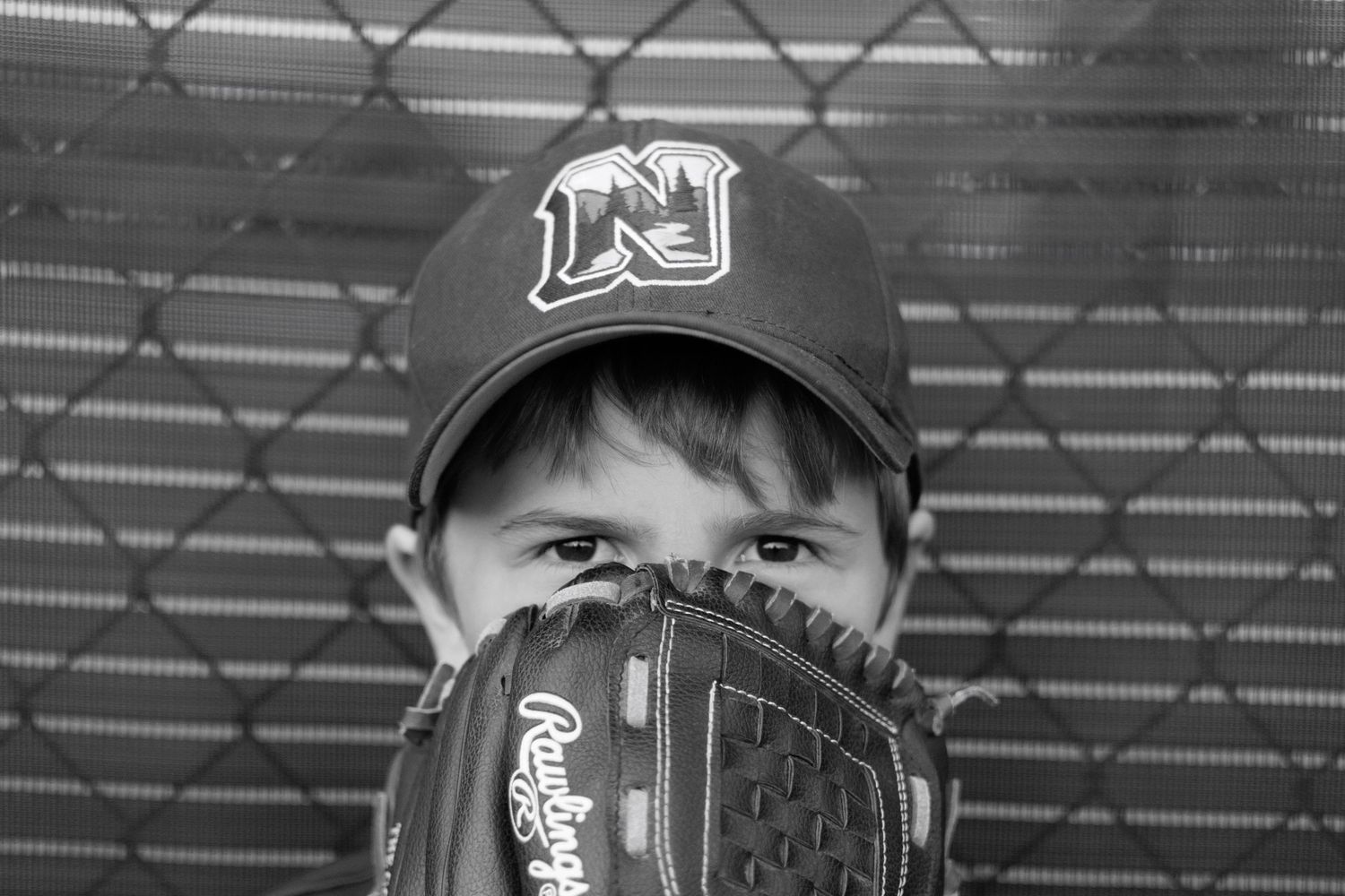 Youth Baseball player portrait