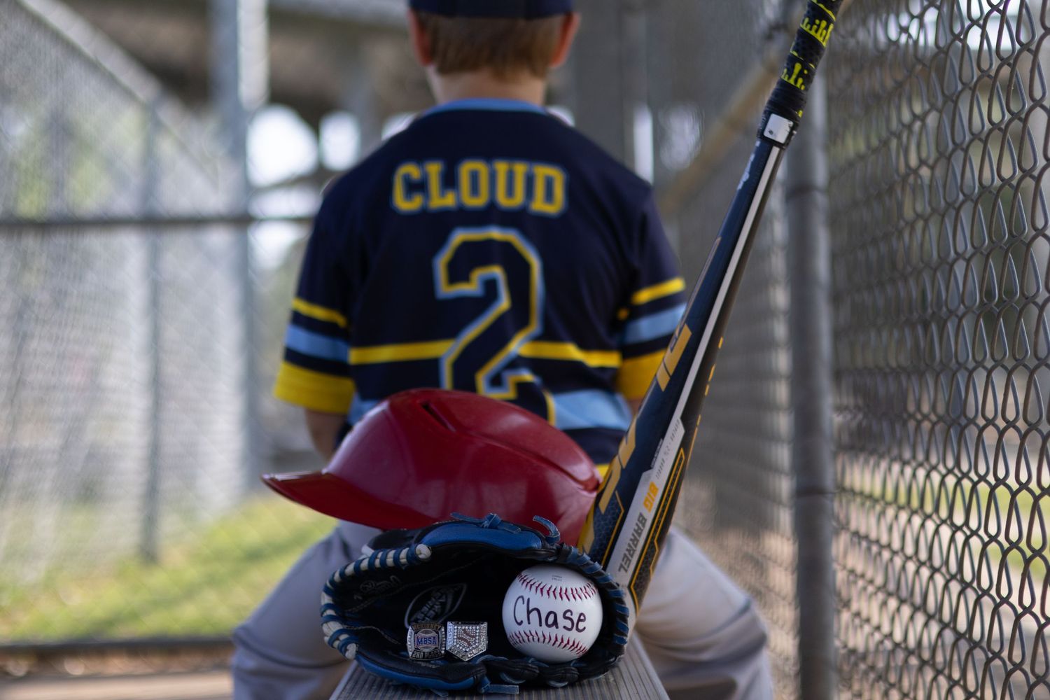 Youth Baseball player portrait