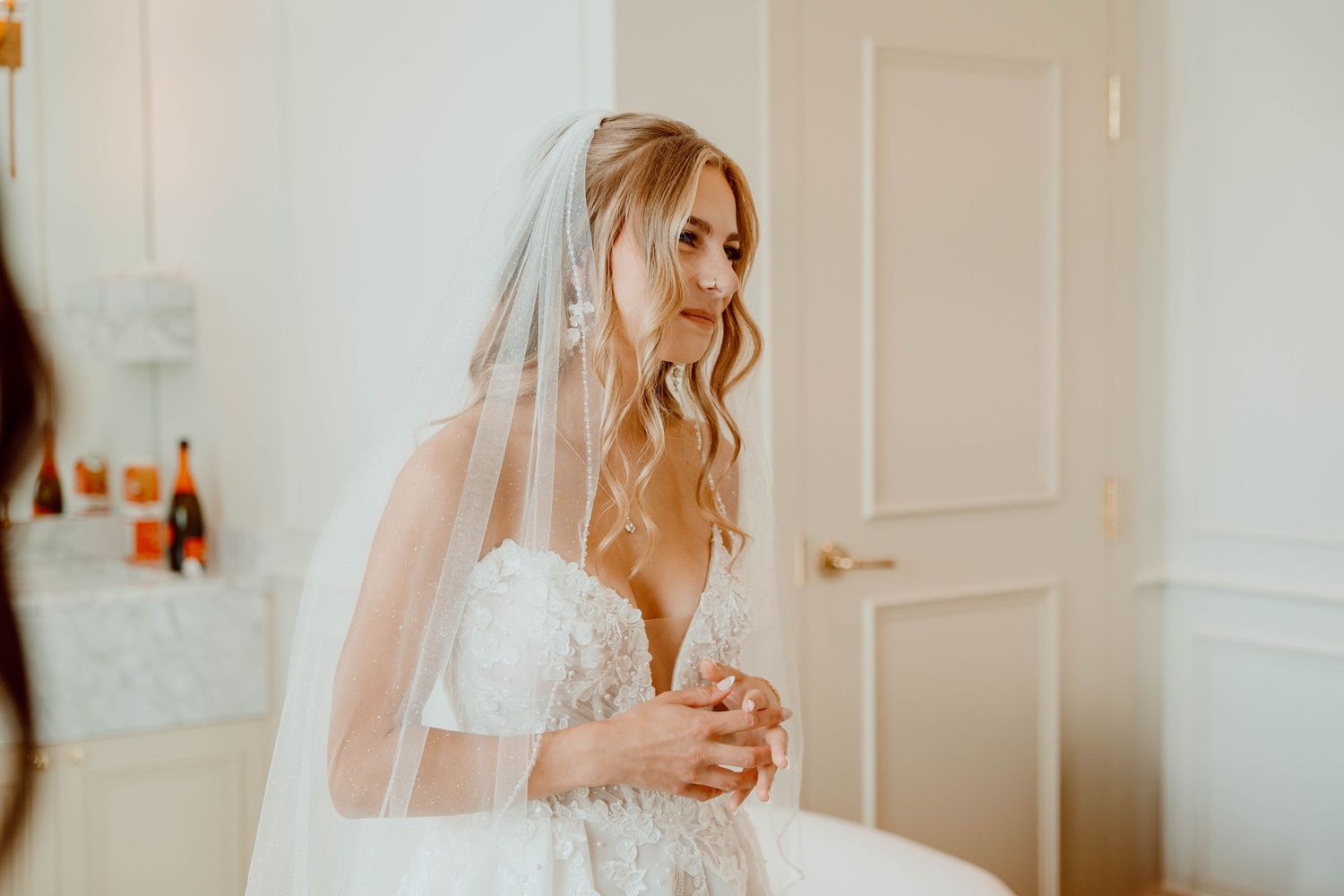 Bride getting ready photos