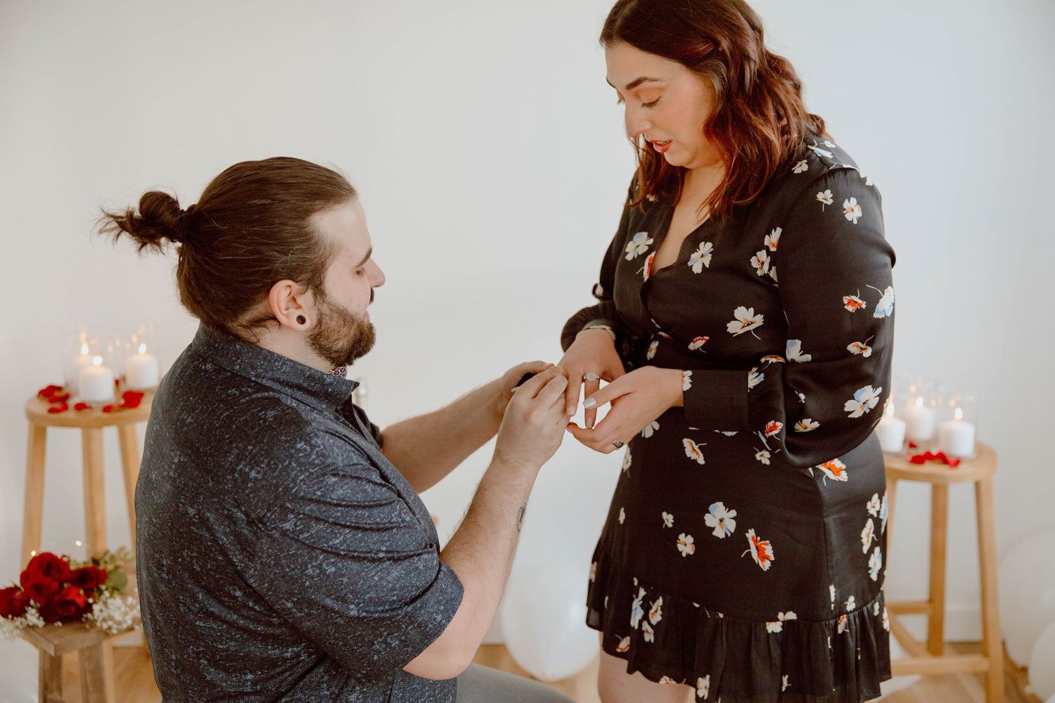 Engaged couple