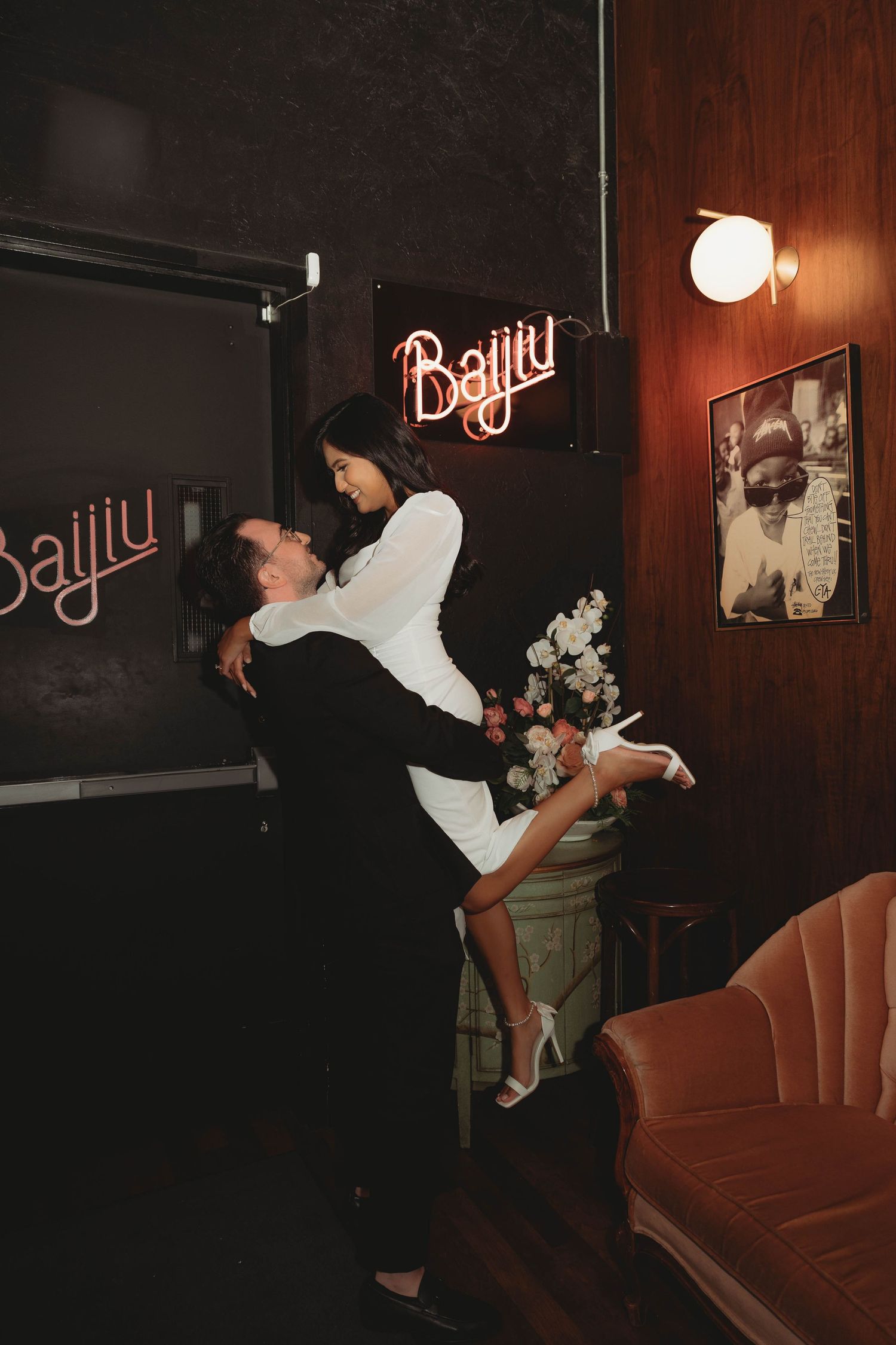 Downtown edmonton engagement session