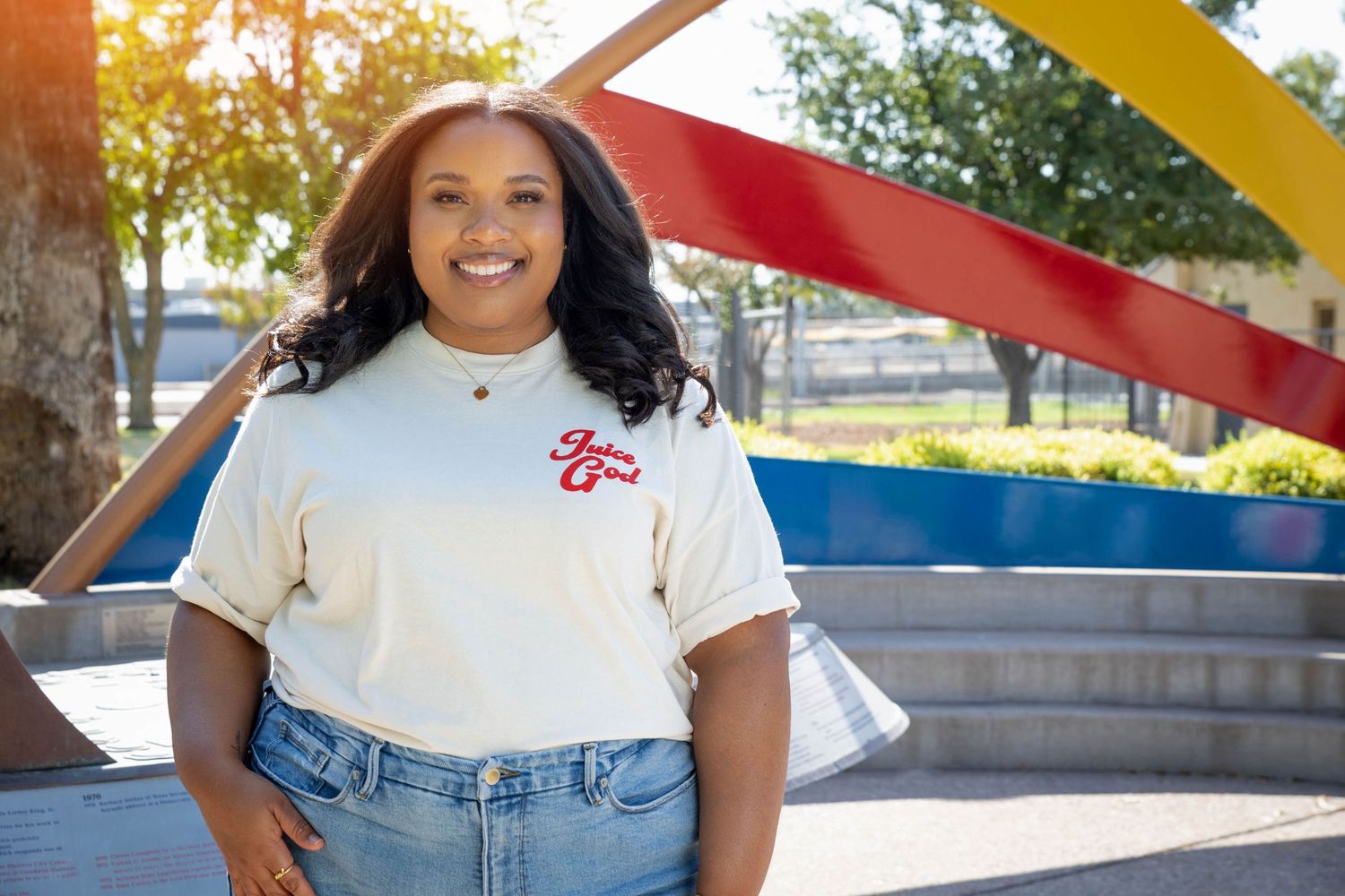 Empowered female entrepreneur posing confidently for a personal branding shoot.