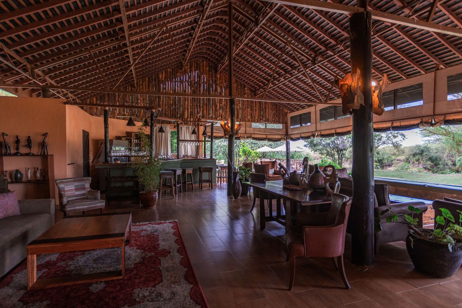 Safari lodge main area photography