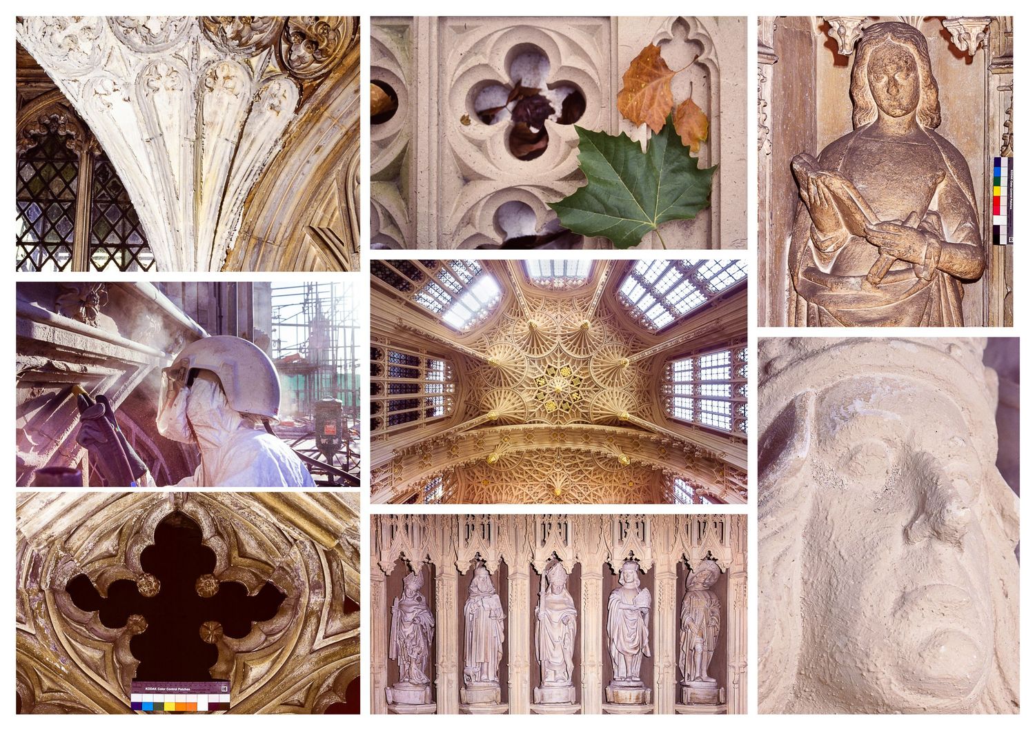 Westminster Abbey London UK architectural interiors details of historic building.