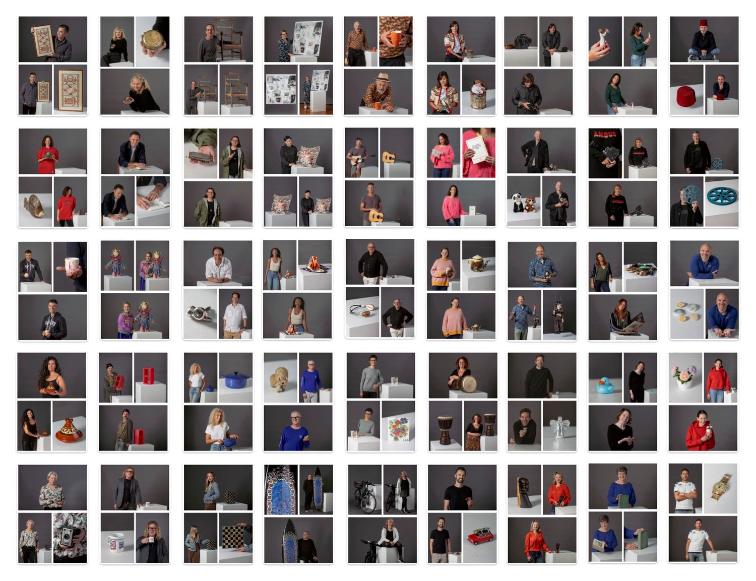 A grid collage of performance photos showing musicians and performers on stage in various concert settings.