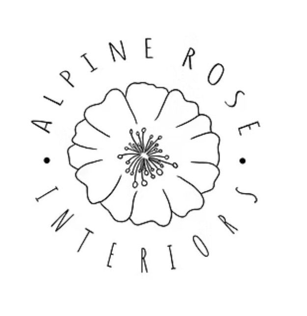 Hand drawn floral border design with delicate flower petals and leaves arranged in a circular pattern.