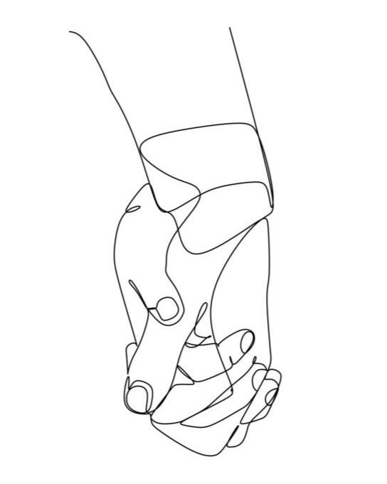 Simple line drawing of hands in different positions and gestures.