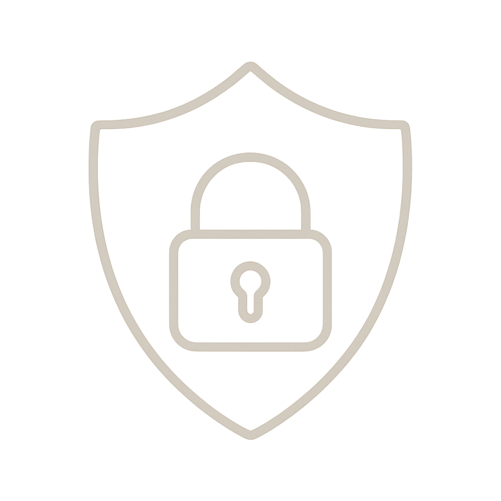 Simple line art icons of faces, profiles, and heads in a minimalist style, illustrating user interface elements.