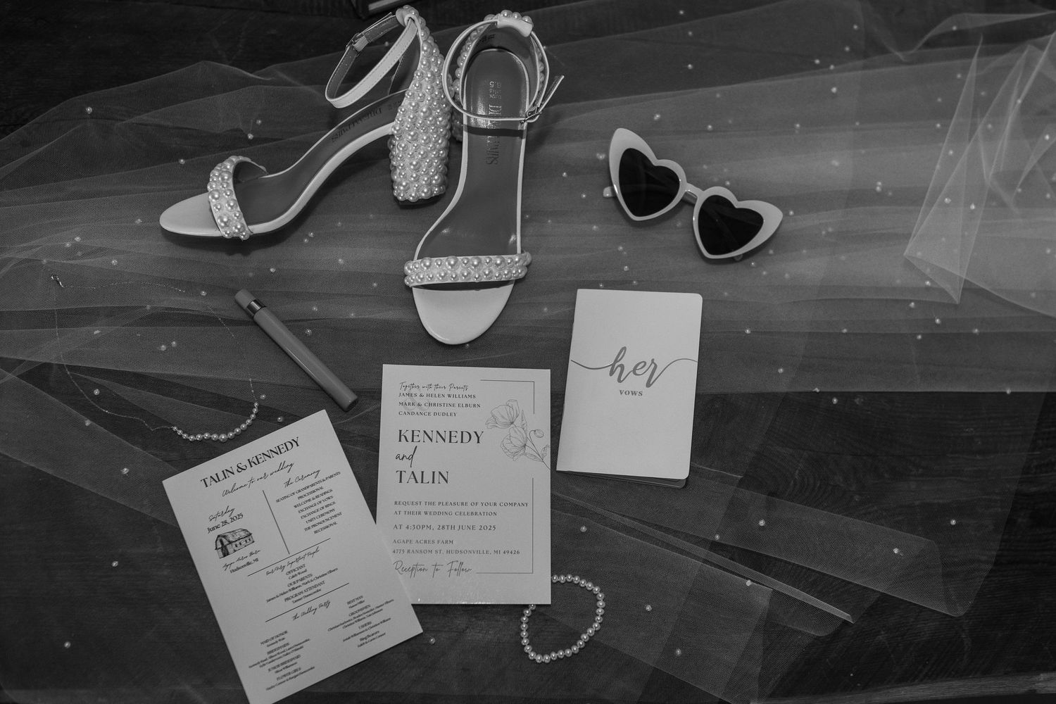 Lay flat detailed photo at elegant barn wedding in North branch Michigan, located in mid michigan, The legacy barn wedding and event venue