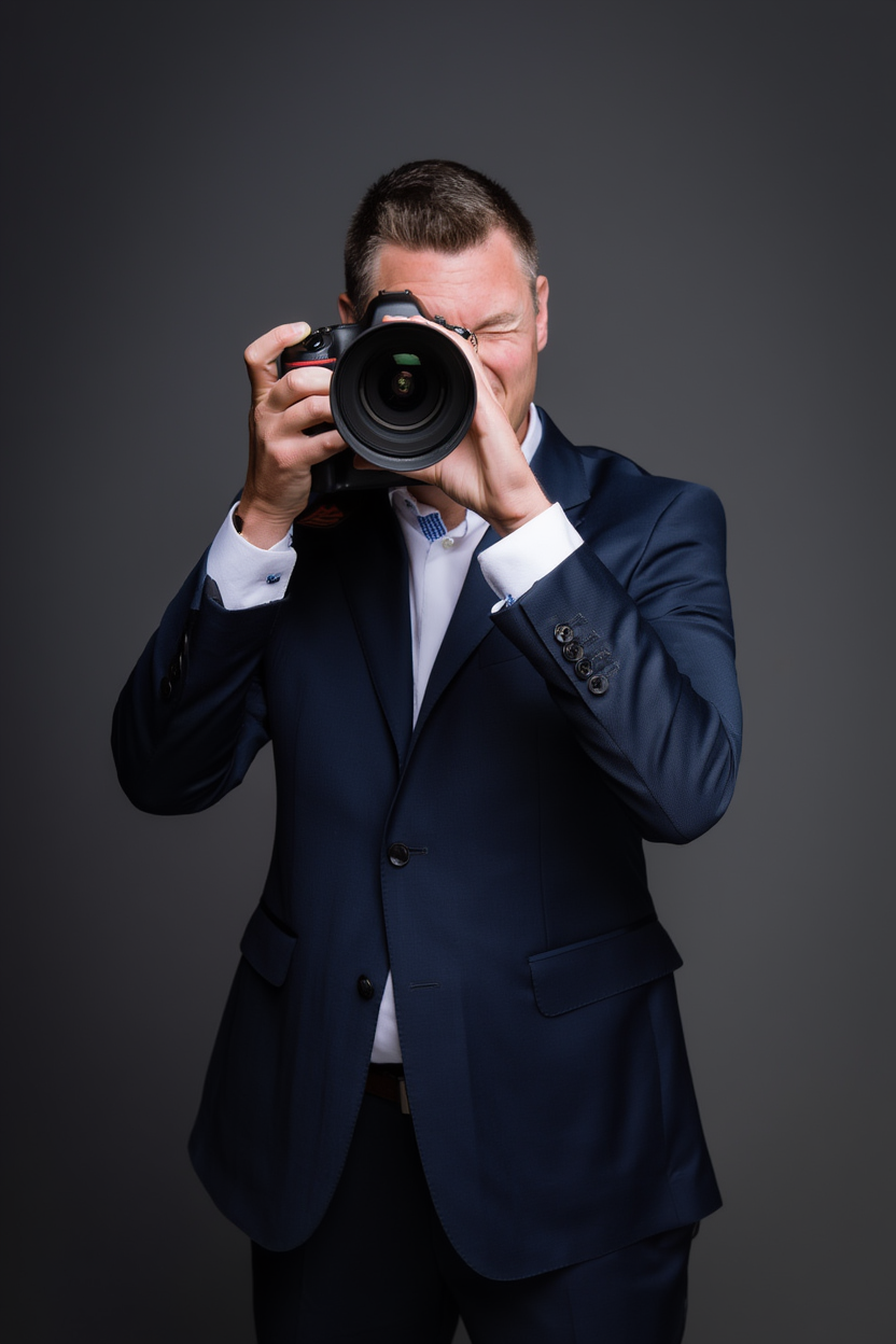 Man holding a camera
