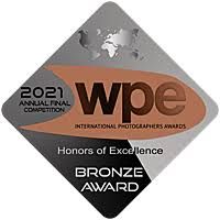 2021 WPE International Photographers Awards Annual Final Competition Honors of Excellence Bronze Award badge.