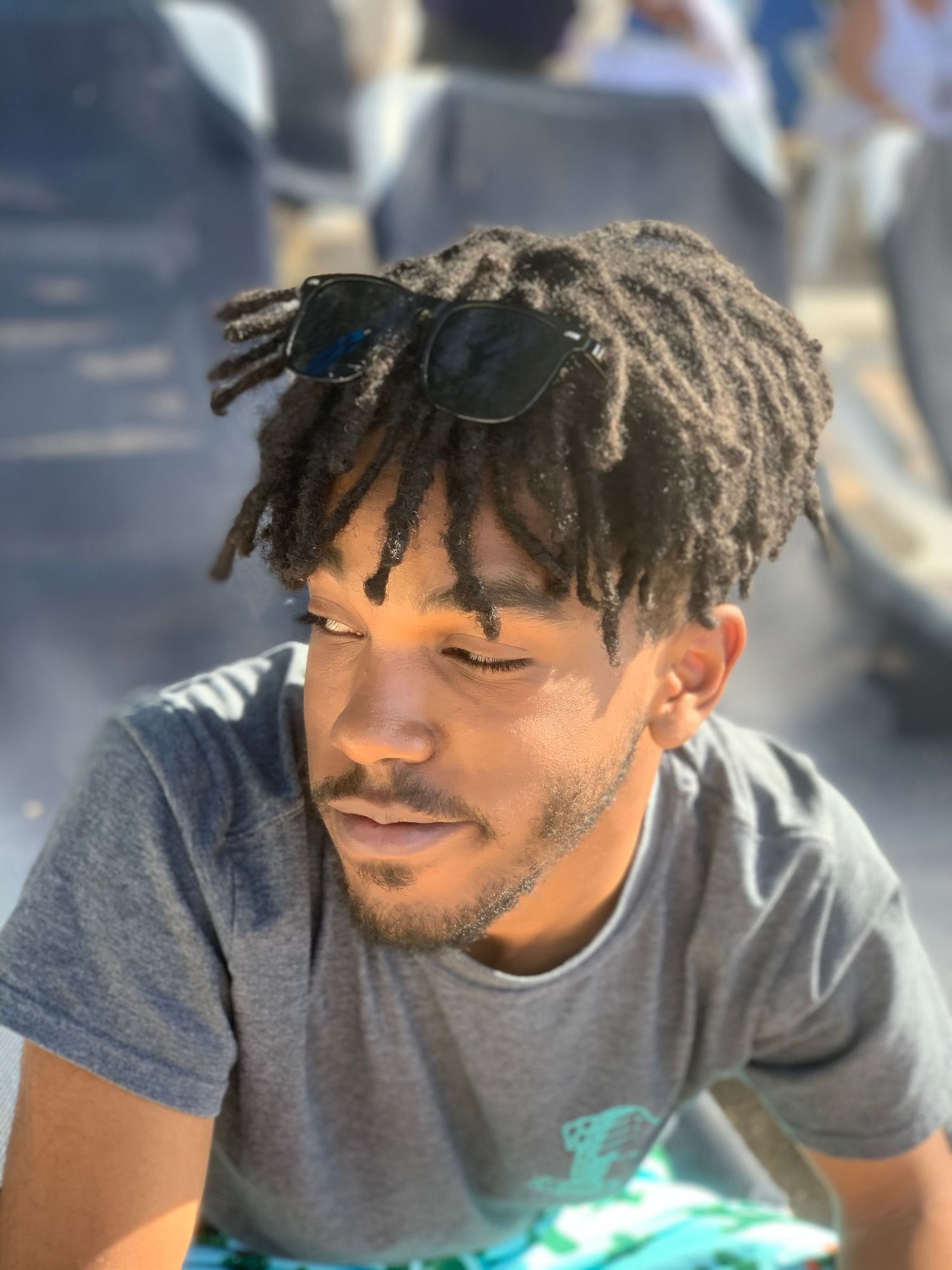 Outdoor portrait of a young man