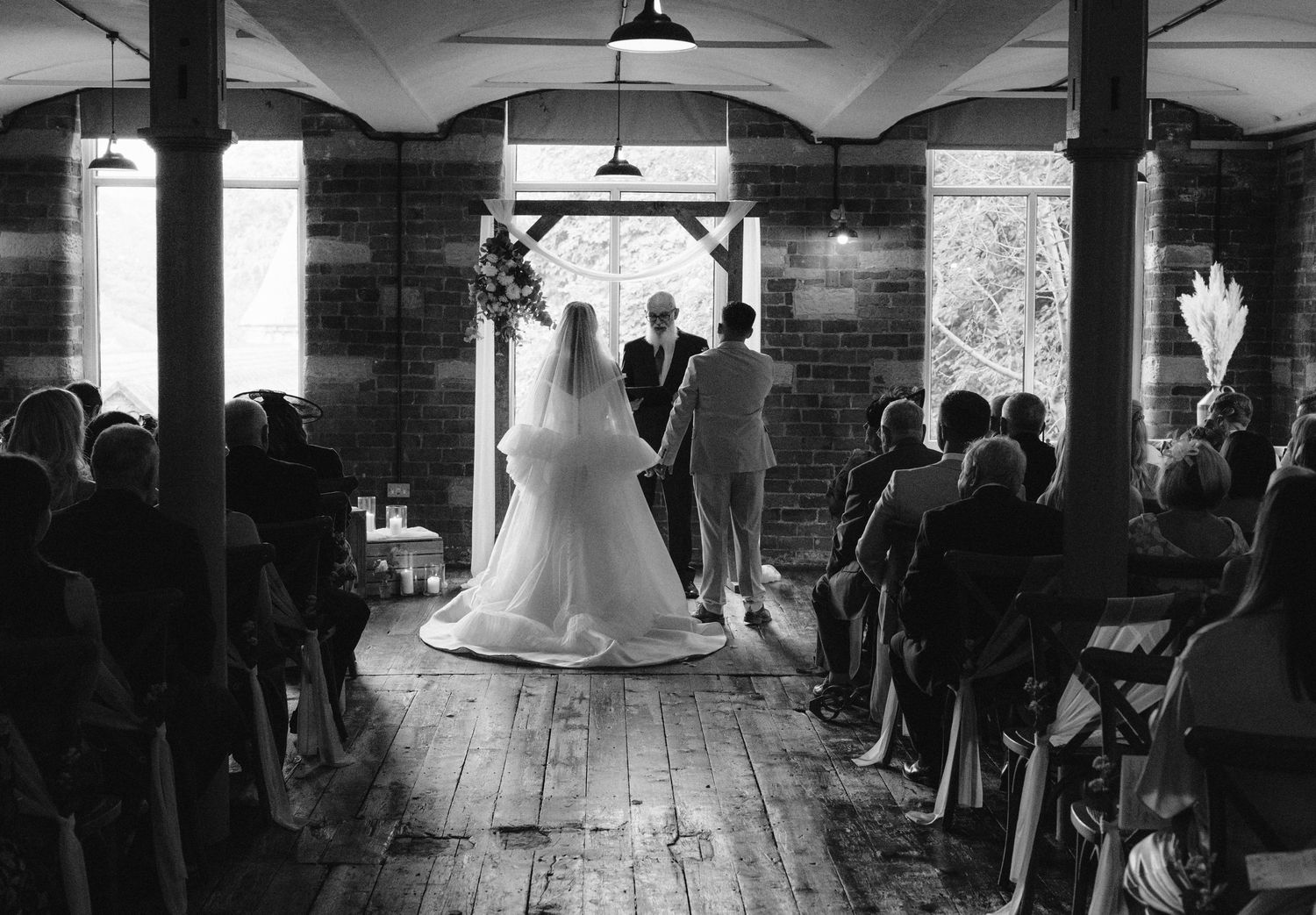 Industrial style wedding photography by Manchester-based wedding photographer Tina Hevingham.