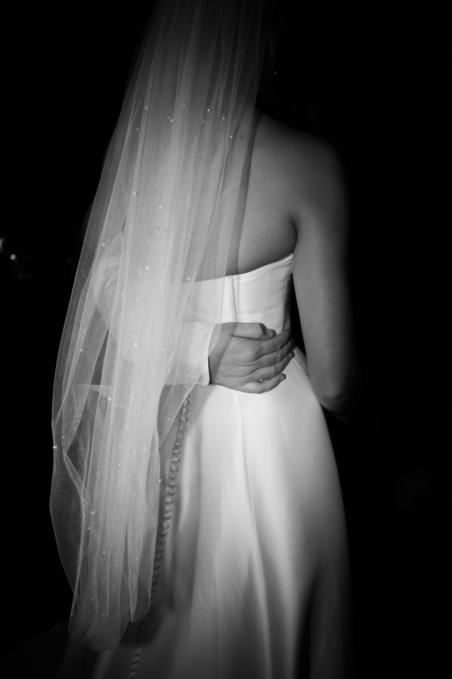 Natural and candid couple portraits by Manchester wedding photographer at Manchester Hall.