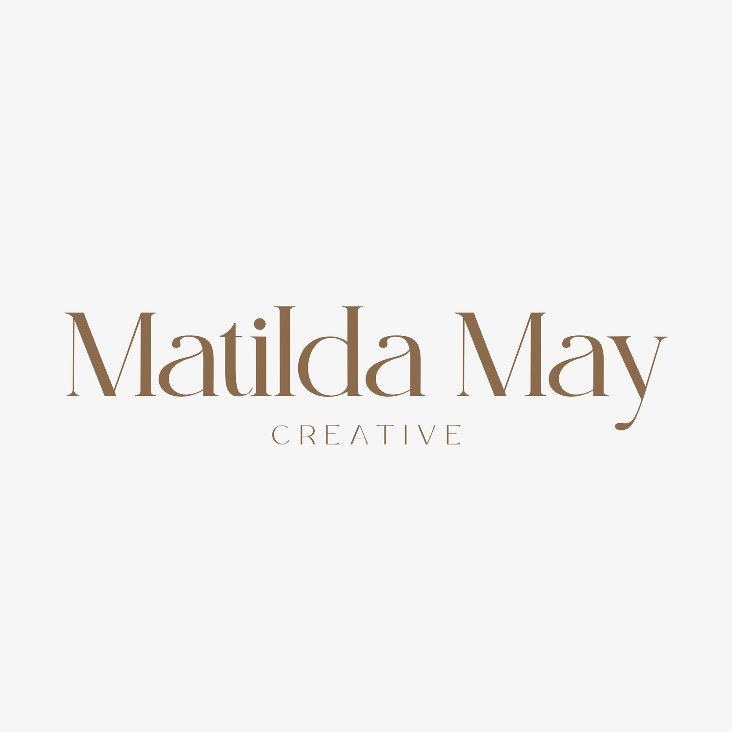 Elegant beige and brown website header design with minimalist typography and creative branding elements.