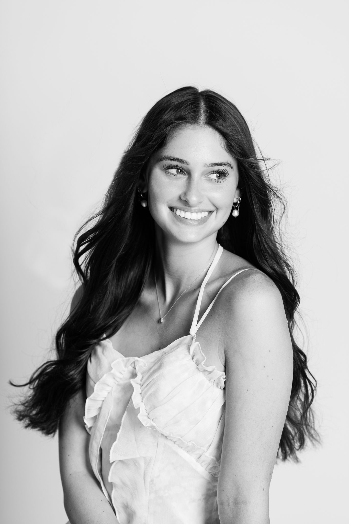 Timeless black and white teen portrait by FRAMED in Northeast Ohio.