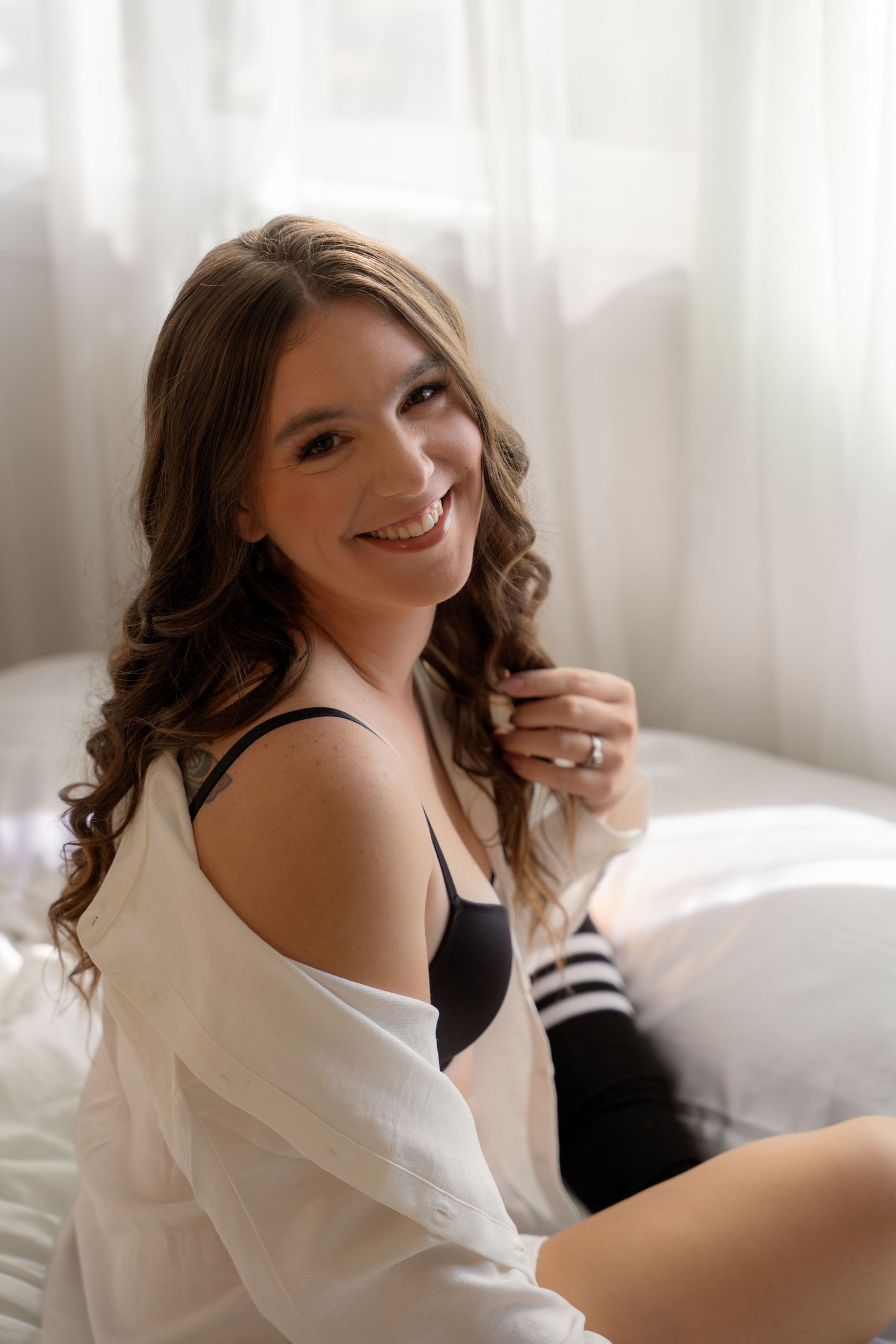 Soft light boudoir portrait, Wild Ridge Boudoir Montana
