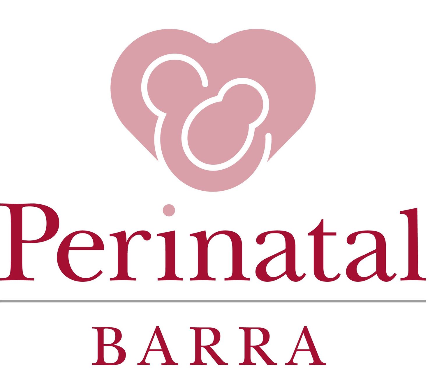 Hospital logo for Barra featuring a pink heart shape with medical cross.