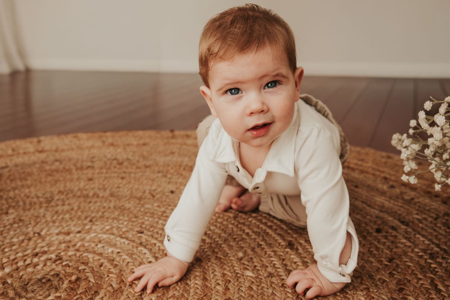 Baby boy indoors in Canberra family photography studio Canberra baby Canberra photography for families family photographer Canberra
