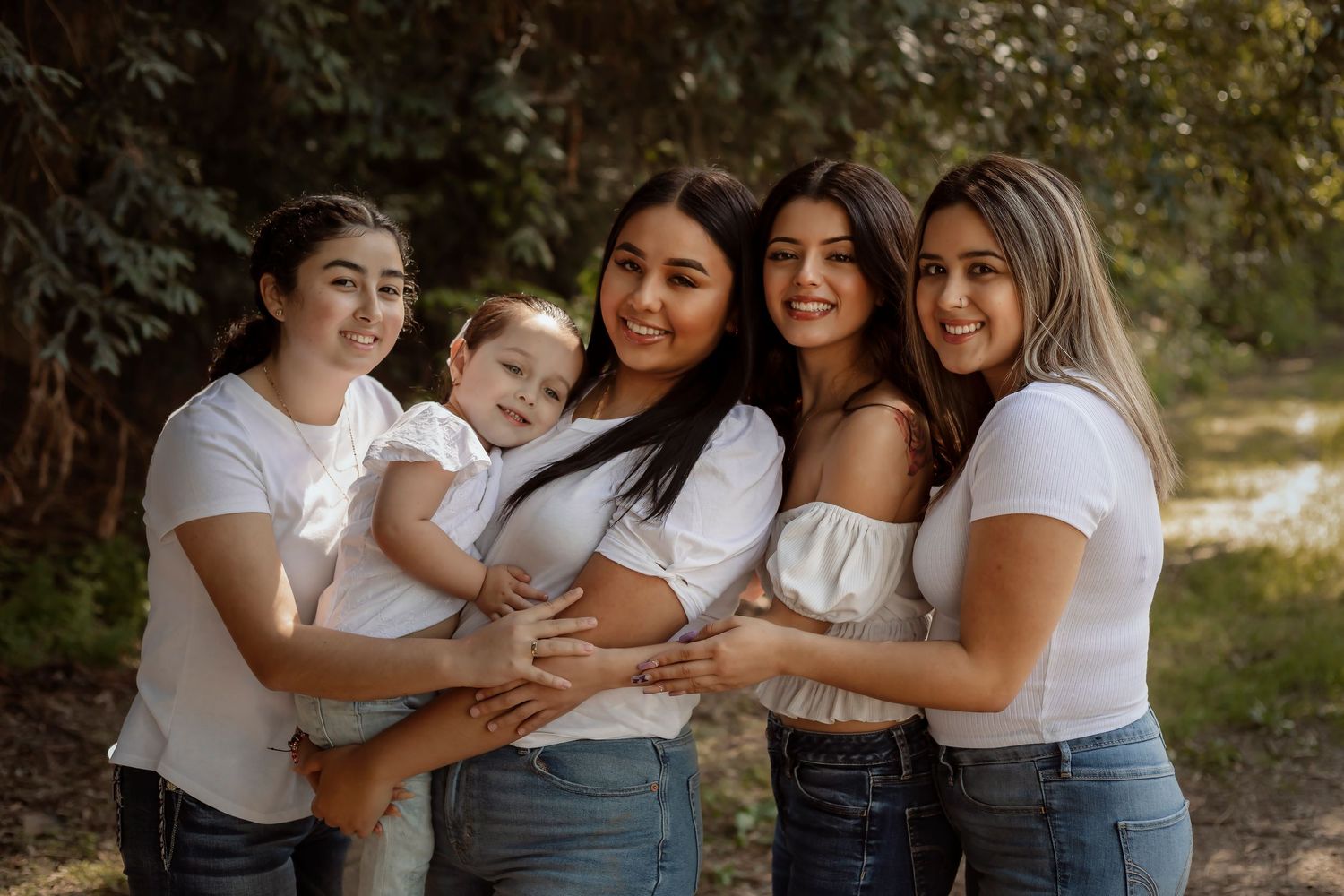 Multigenerational family portrait session photographed outdoors in Sonoma county