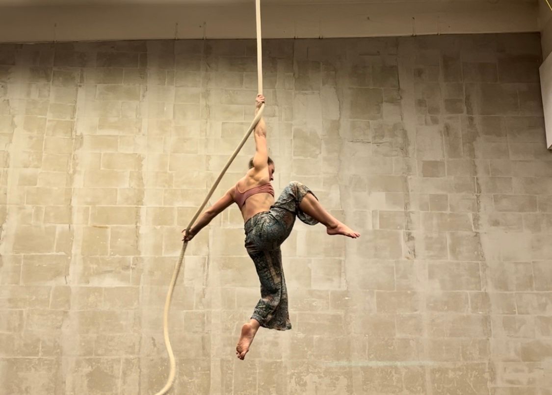 rope with beige background