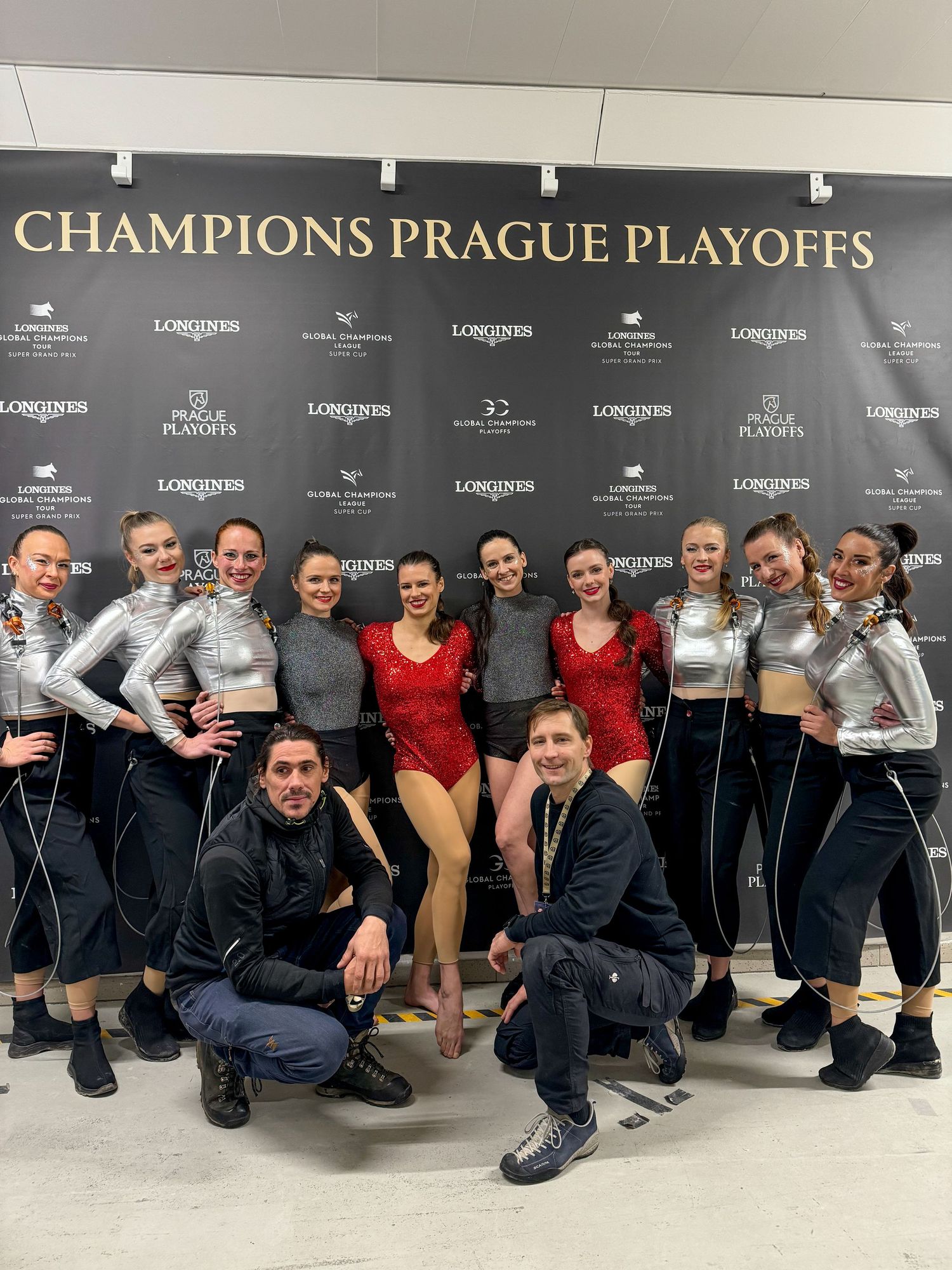 Prague Playoffs 2025 aerial acrobacy team