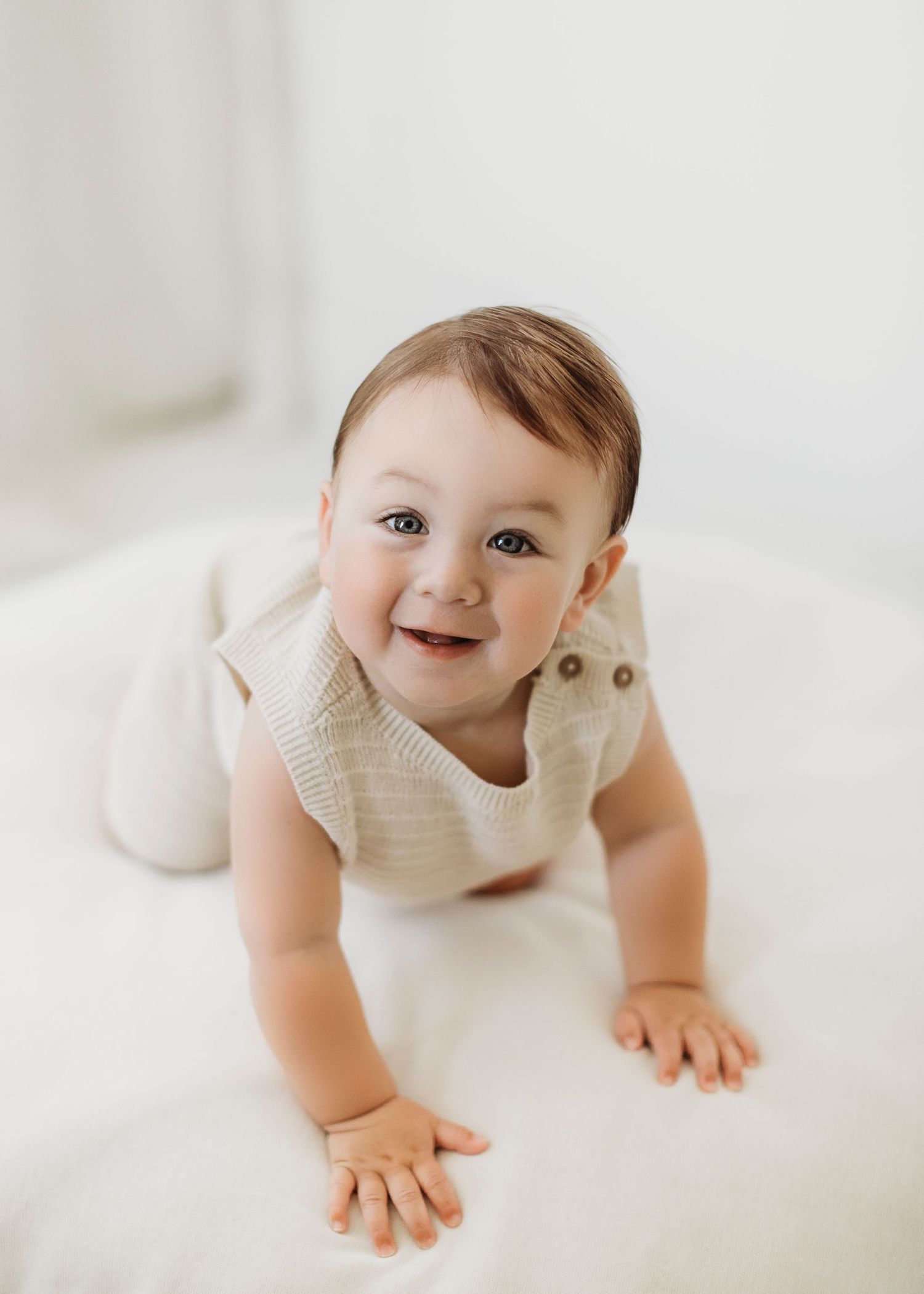 Light-filled portrait by Modesto newborn photographer Mikayla Mendes