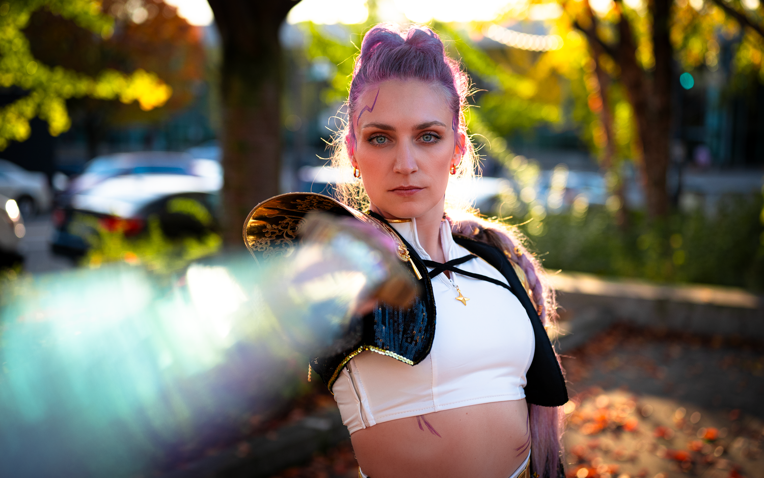 styled shoot glamour shots nature outdoors cosplay kpop demon hunters