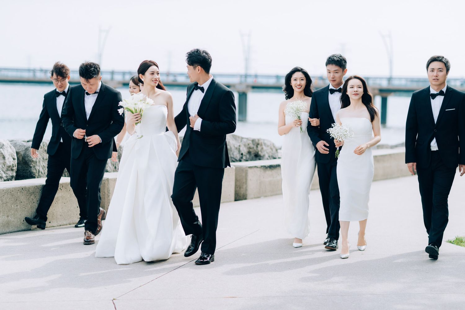 pearl hotel toronto wedding colorful floral arch summer