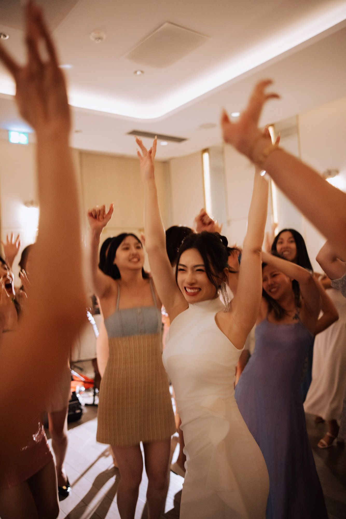 pearl hotel toronto wedding colorful floral arch summer