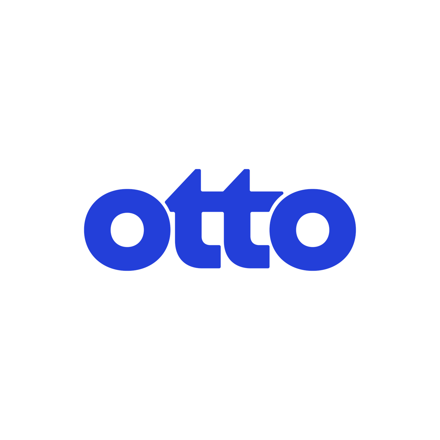 Otto brand logo in bold blue rounded lowercase letters on a white background.