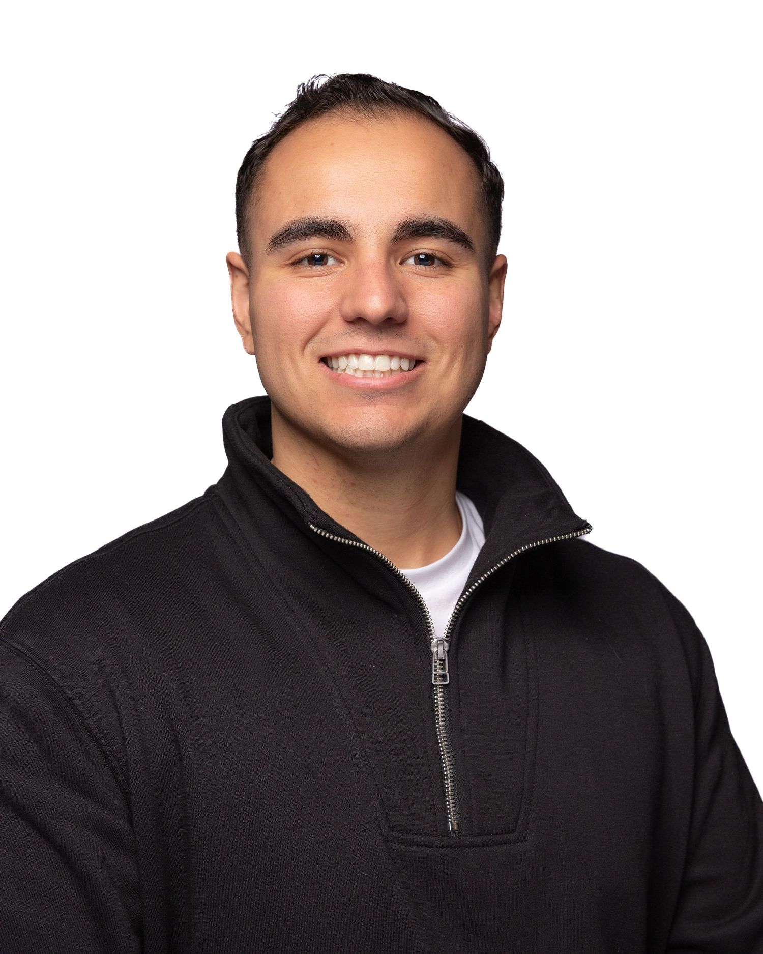 Portrait of team member, Firefighters First Credit Union, consistent branding, photographed under studio light for web, email, and socials.