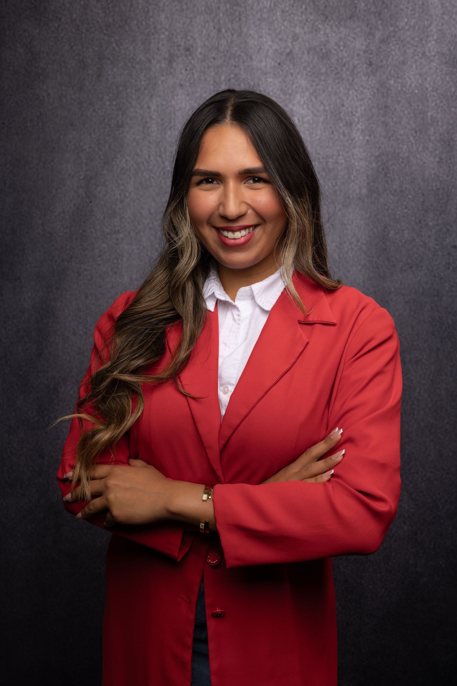 Corporate member portrait at JW Marriott, with natural posing and true-to-color lighting and retouching.