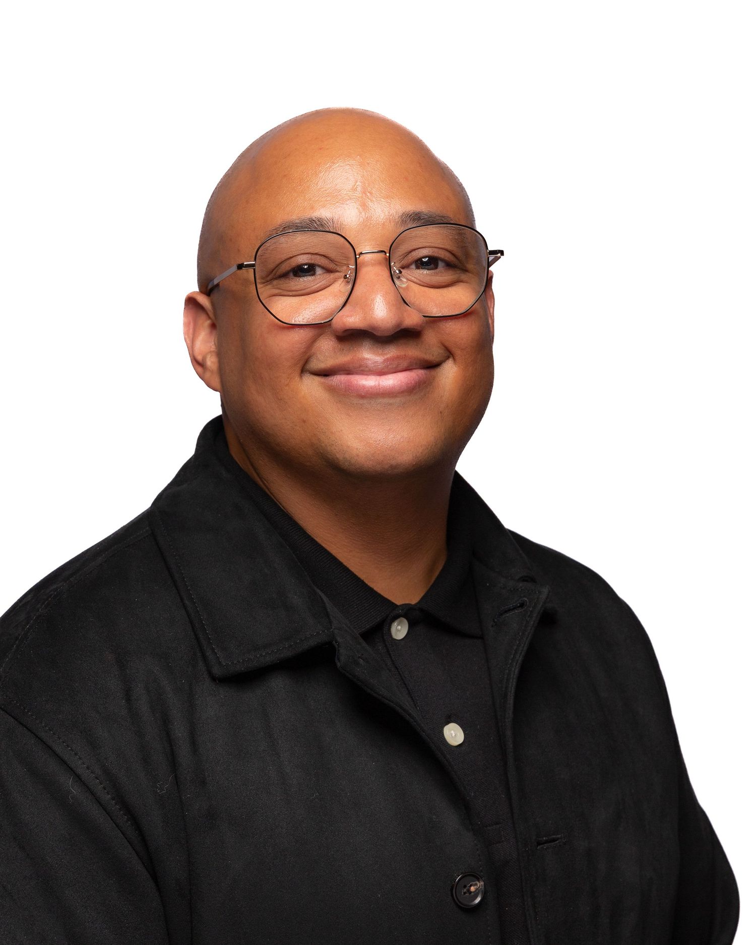 Portrait of team member at Firefighters First Credit Union, nice and friendly, photographed under studio light for web, email, and socials.