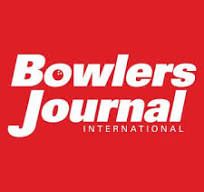 Bowlers Journal International logo in white text on red background.