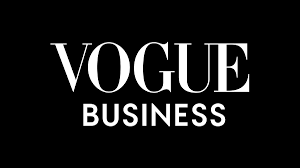 Vogue Business logo in white text on black background.