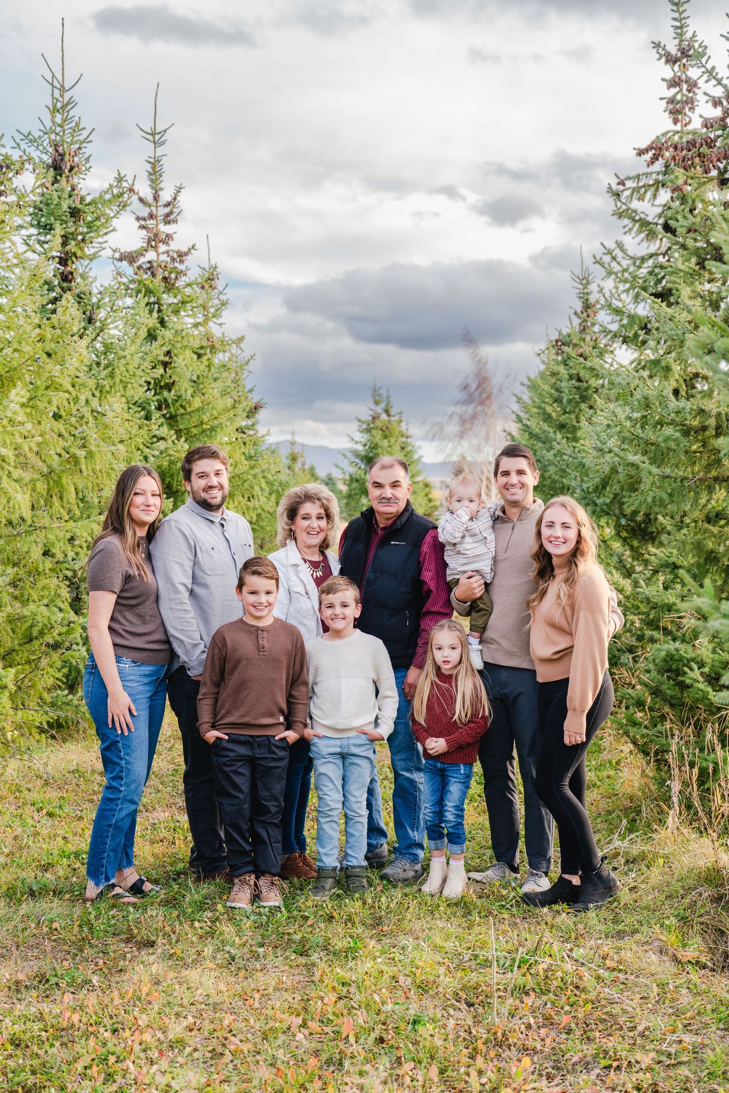Family Photos at a Tree Farm