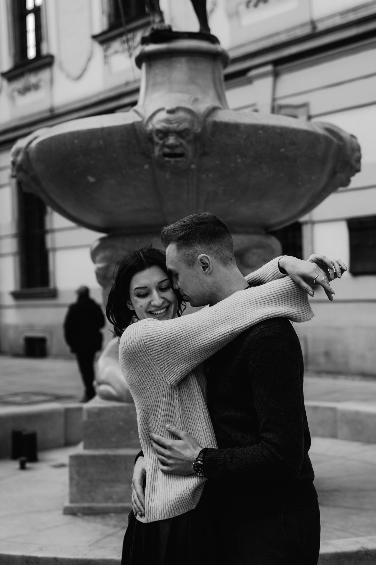 Romantyczna sesja narzeczeńska na tle wrocławskiej starówki