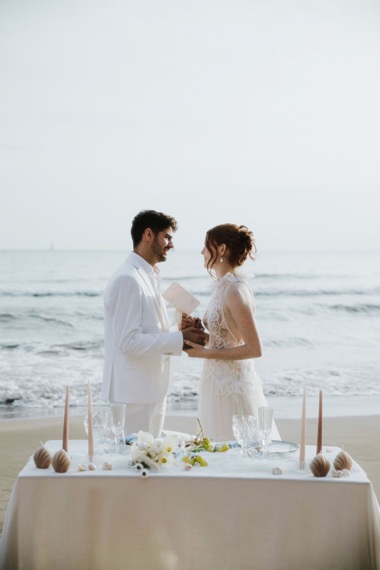 beach wedding photography, destination beach wedding, coastal wedding photos, Barcelona beach wedding photography