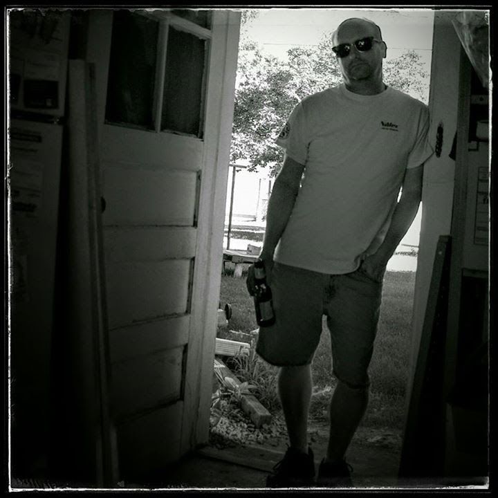 handsom man in doorway